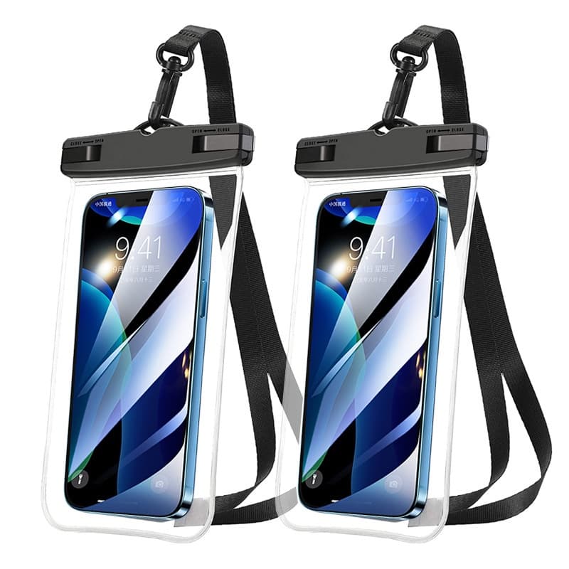 Capa Celular Bolsa Case Estanque A Prova D'água Transparente Universal Praia Piscina Viajar Promoção