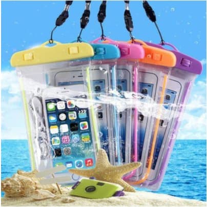 Capa Celular Bolsa Case Estanque A Prova D'água Transparente Universal Praia Piscina Viajar