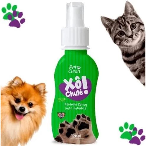 Spray Tira Chulé Higieniza E Hidrata Patas De Cães Pet 120ml