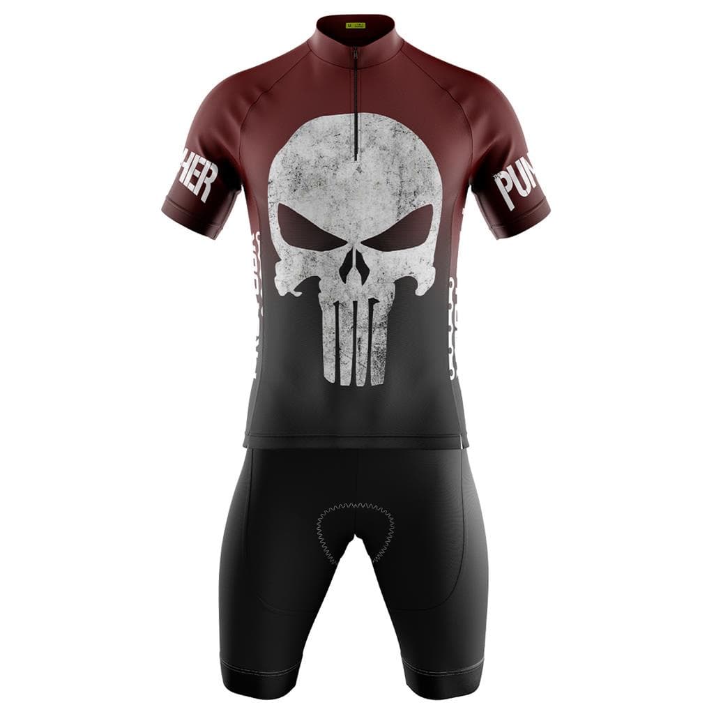 Conjunto Bermuda e Camisa Masculina Mountain bike Justiceiro Forro em espuma