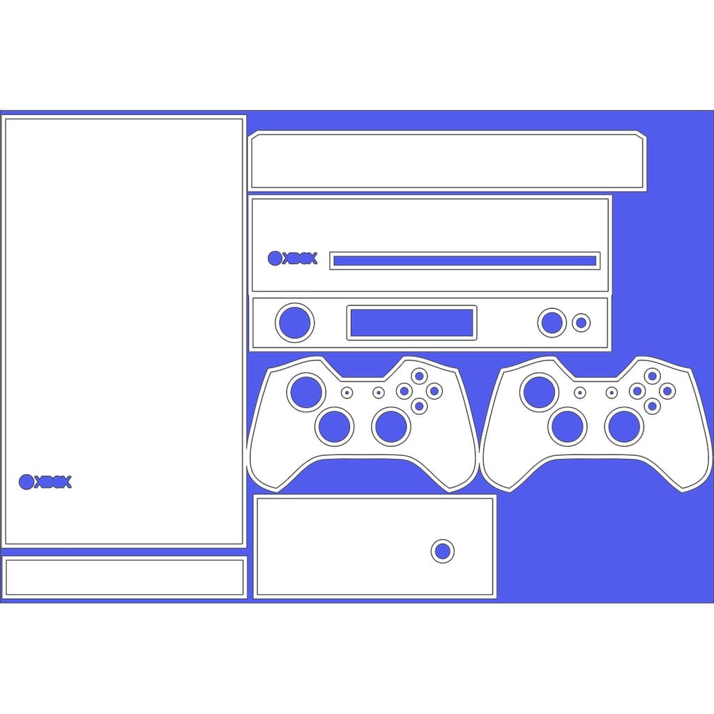 Skin Adesiva Xbox One Fat - Branca Lisa