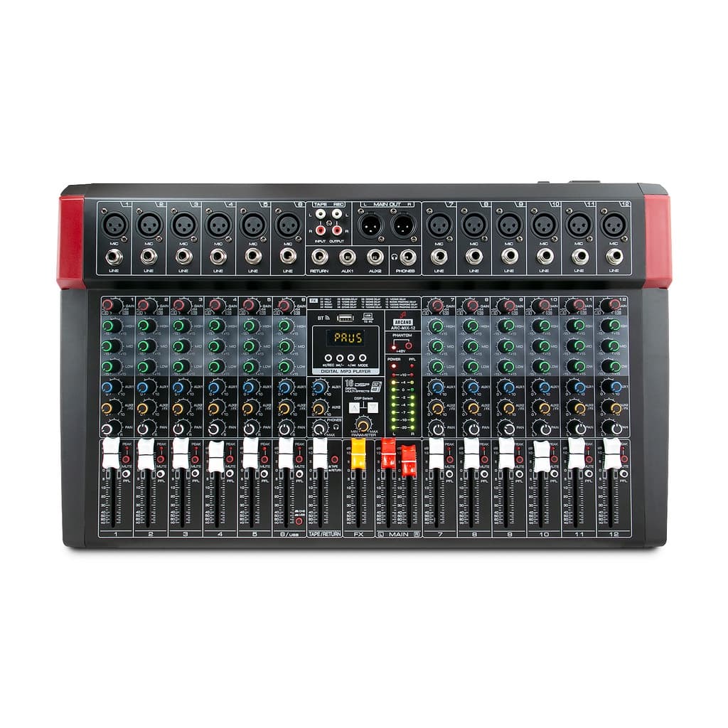 ARC-MIX-12 Mesa de som e interface USB Arcano