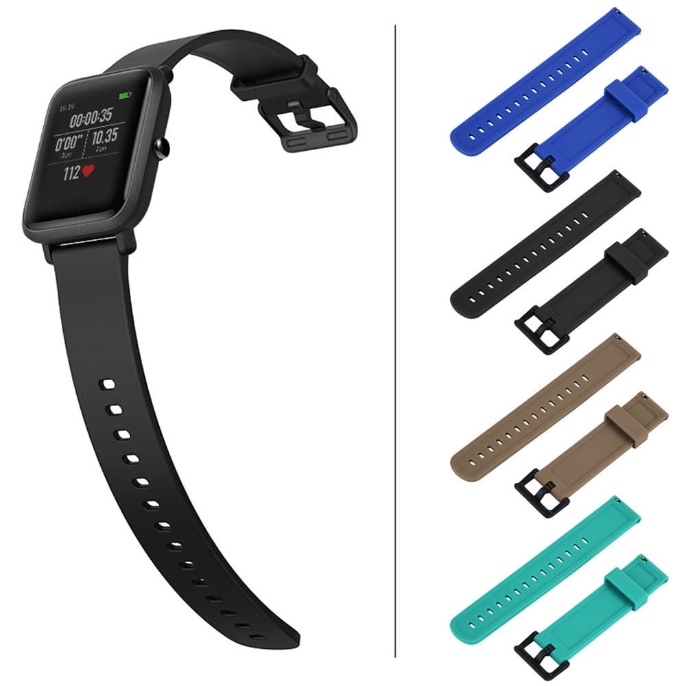 Pulseira De Relógio 20mm Para Amazfit Bip S Lite 20mm Pulseira De Silicone Banda