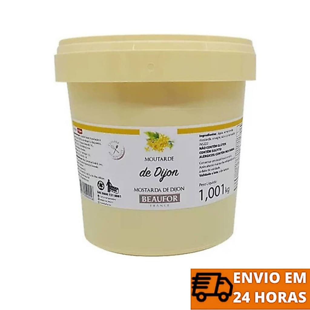 Mostarda Dijon Francesa Beaufor Balde 1 kg