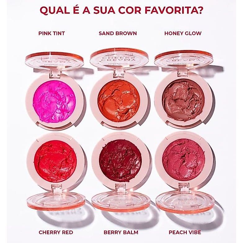 BLUSH CREMOSO CREAMY CHEEKS - RUBYROSE TEXTURA MACIA CREMOSA CORES LINDAS E PIGMENTADAS