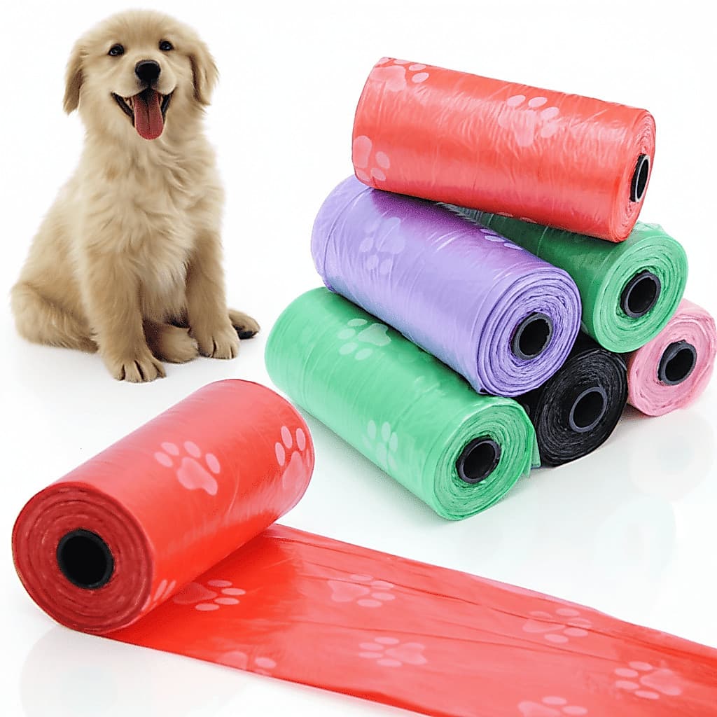 Refil Saquinhos Biodegradável Cata Caca Pet Cachorro Gato Coco Fezes Cães Rolos Higiênico
