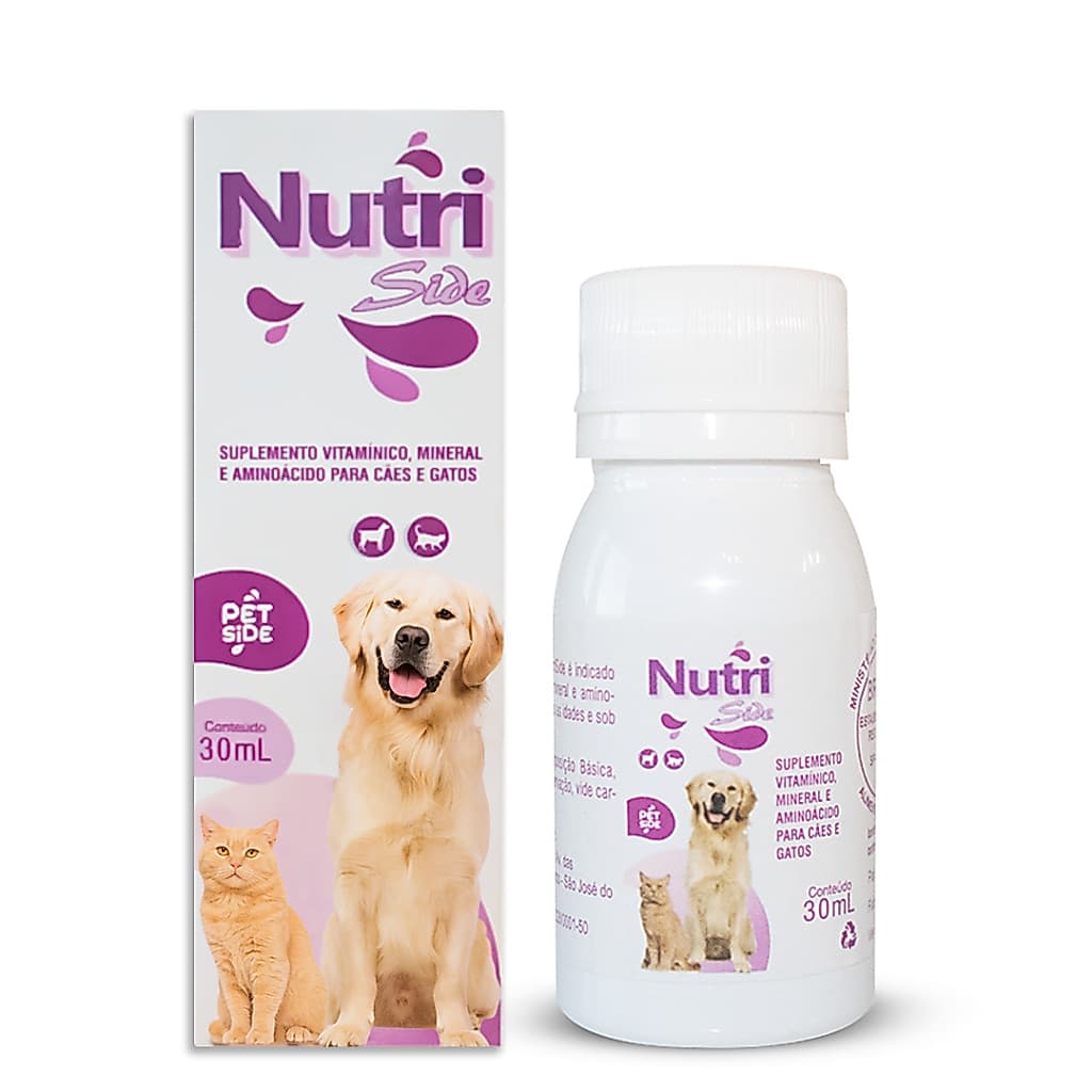 Nutriside Energy Suplemento para Energia Imunidade de Cães e Gatos 30ml
