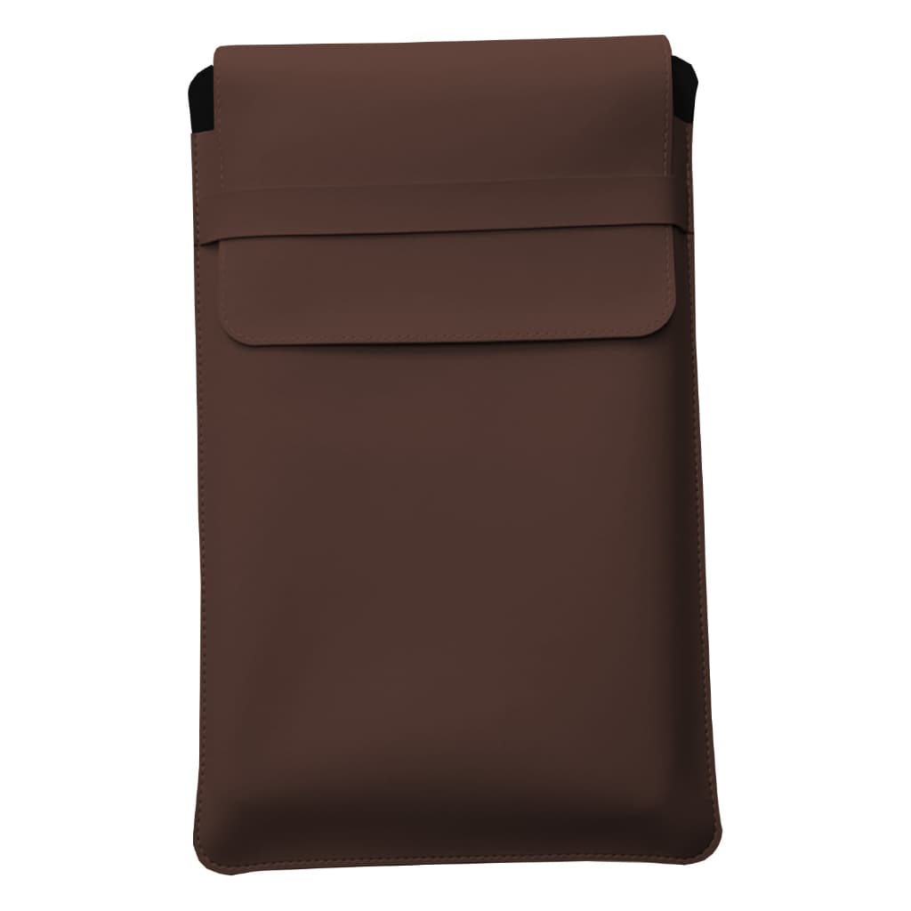 Luvas Pasta Case Capa Para Notebook Couro Sintético Marrom Premium 13, 15,6 e 17