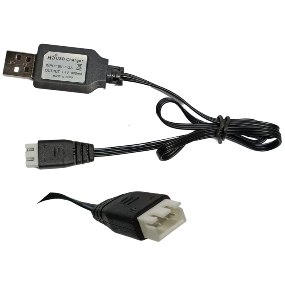 Carregador Bateria Drone 7.4v 800ma P/ Brinquedos rc 1s 2s 3s Plug 3 Pinos /019