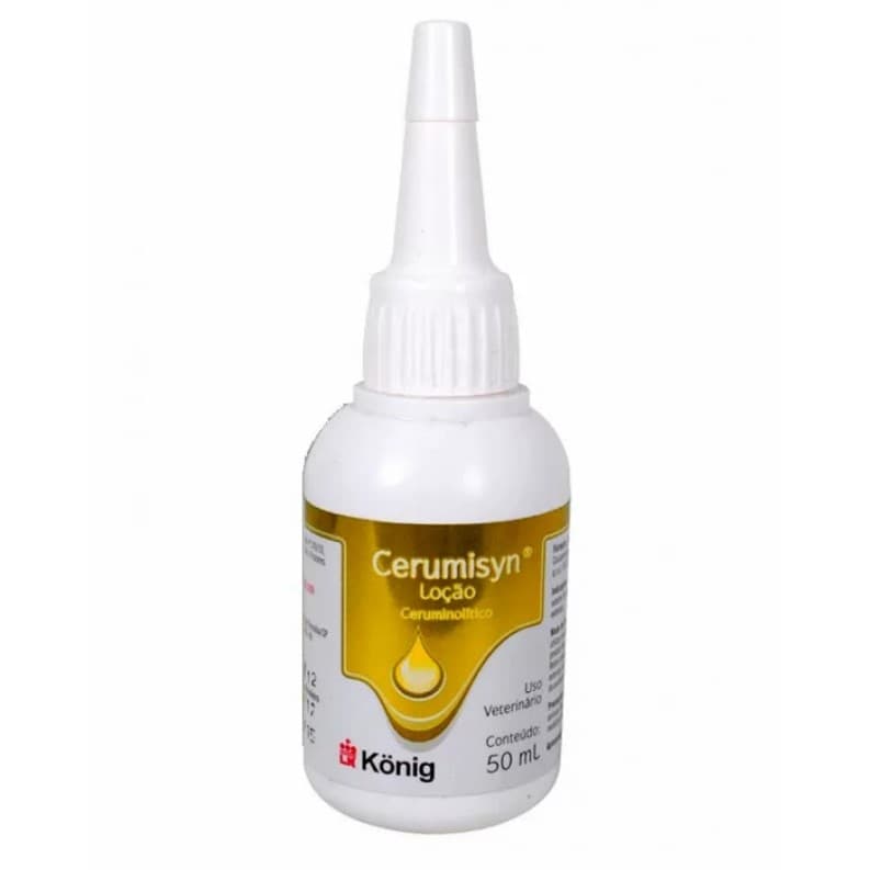Ceruminsyn 50ml Loção para Limpeza Auricular de Cães e Gatos König