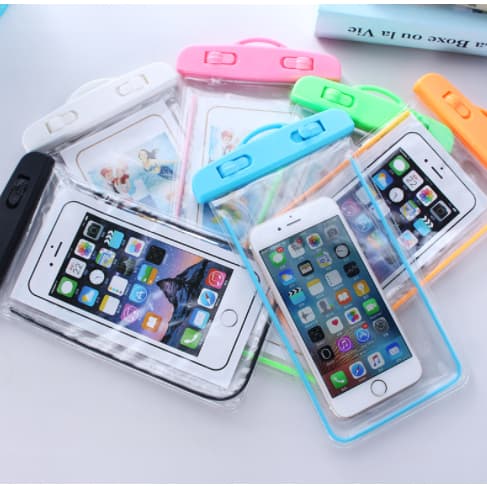 10 Pcs Capa Bolsa Prova Dágua Impermeável Celular Transparente Universal Promoção