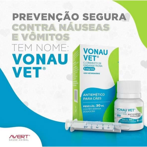 Vonau Vet 30ml - Solução Contra Náuseas para Cães