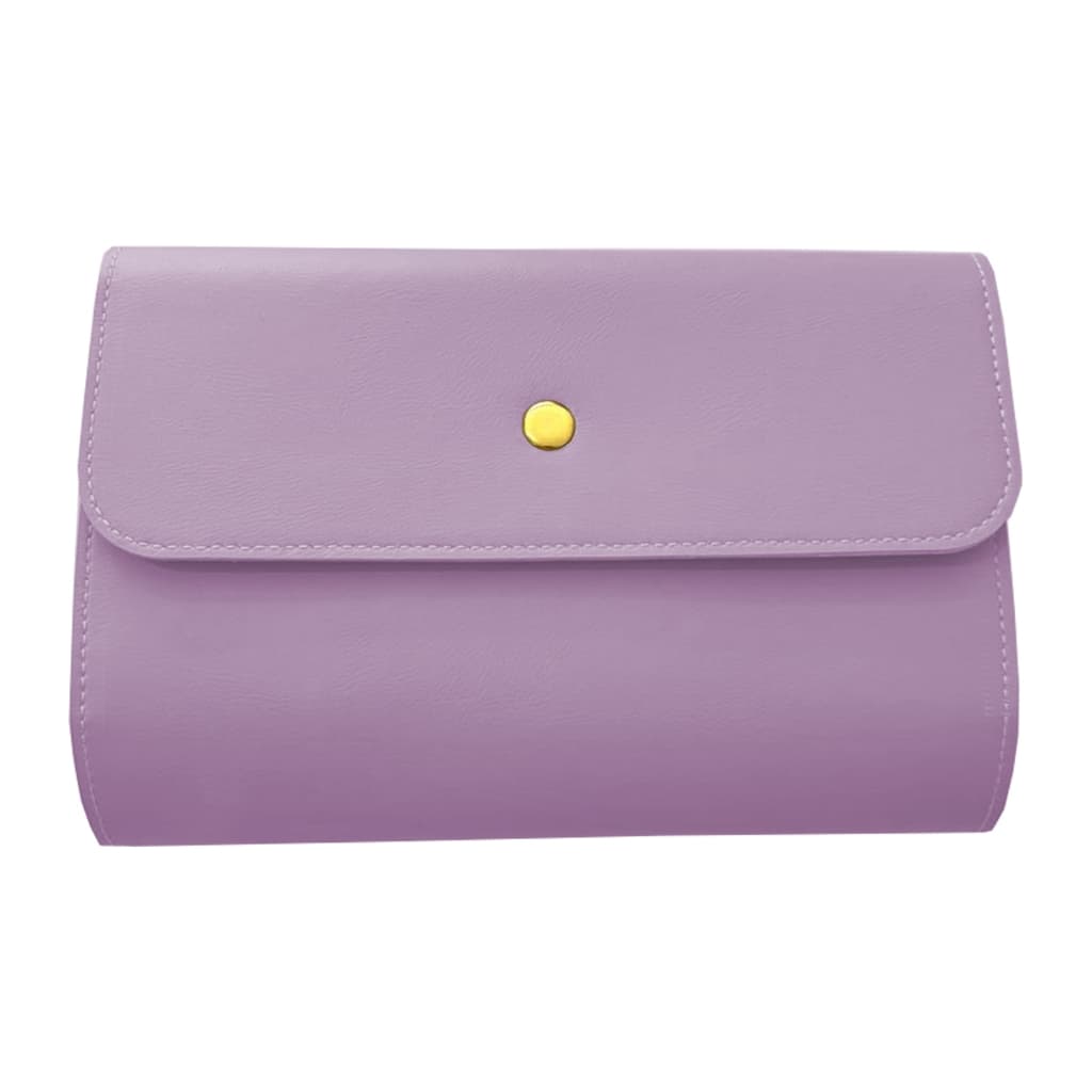 Case para Mouse e Carregador Couro Sintético Rosa Claro