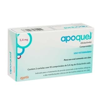 Apoquel 5,4mg Zoetis para Cães – Alívio eficaz da coceira e dermatites alérgicas