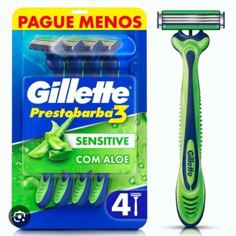 Aparelho De Barbear Sensitive Gillette Leve 4 Pague 3