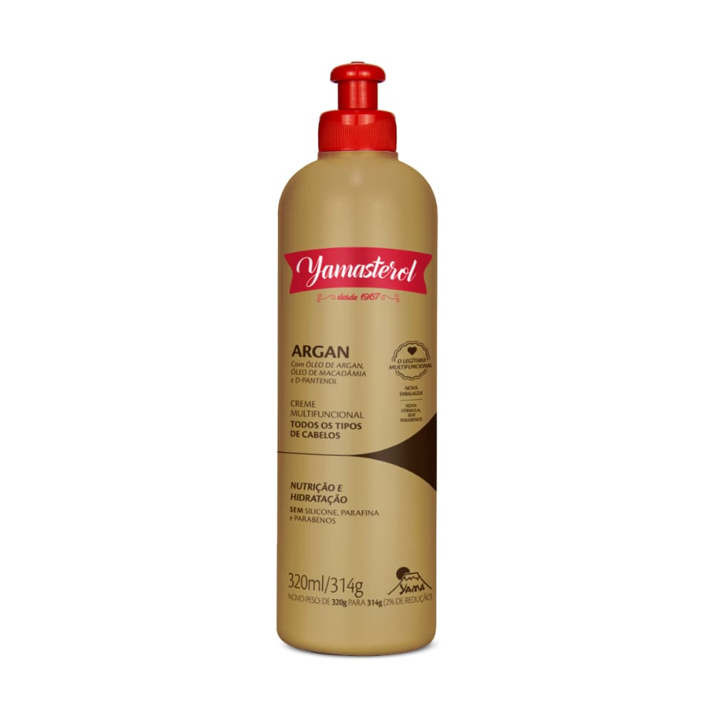 Creme Multifuncional Yamasterol Argan  320ml - Yamá