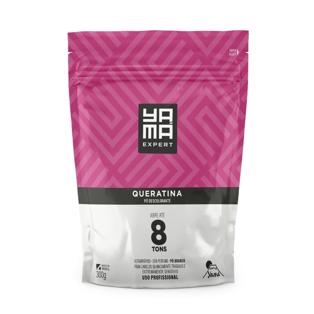 Pó Descolorante Yama Queratina Refil  300g