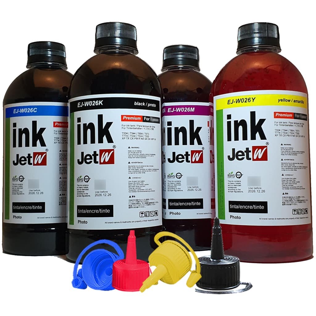 4 x 250ml Tinta compatível CANON PIXMA G1100 G1110  G2100 G2110 G3010 G3100 G3102 G3110 Gi-190 Gi190