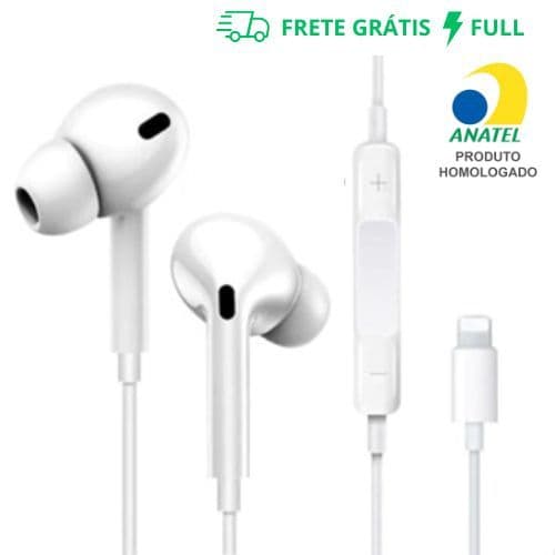 FONE DE OUVIDO COM ENTRADA LIGHTNING HEADSET JH-7A-L