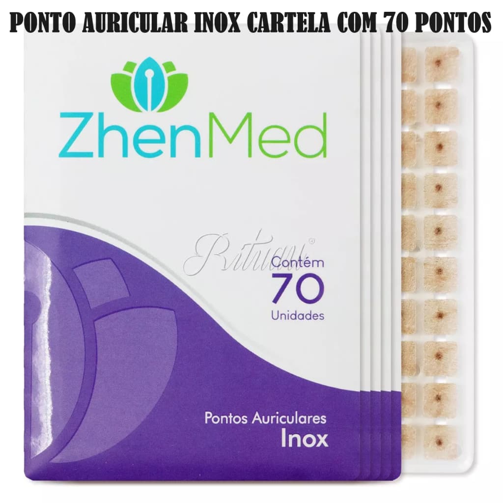 Placa Ponto Inox ZhenMed c/70 Unidades
