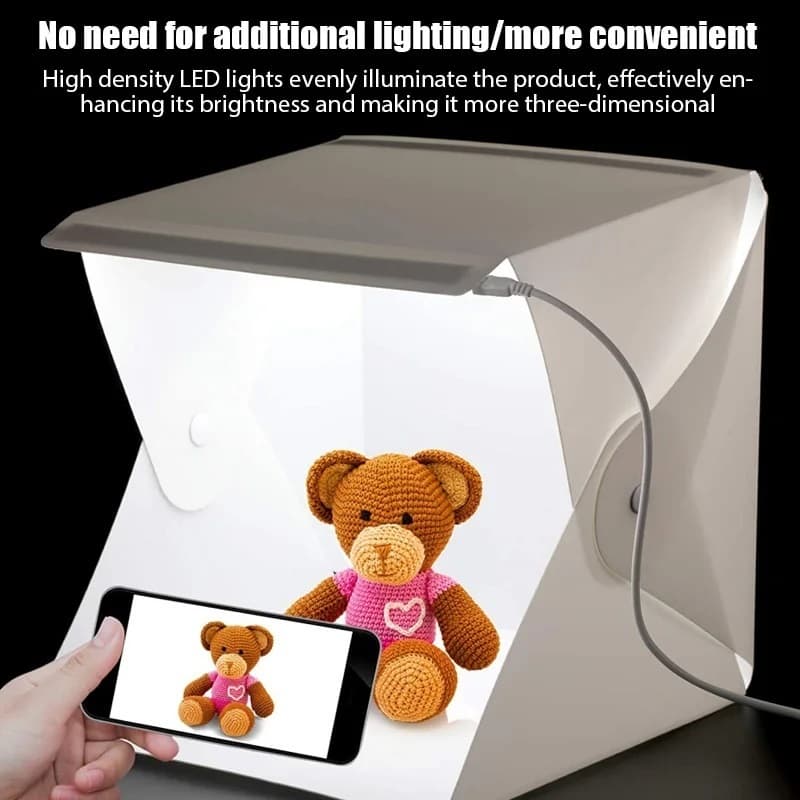 Mini Estudio Fotográfico Portátil Com Led Ideal para Fotos Studio Profissionais - SQ6701