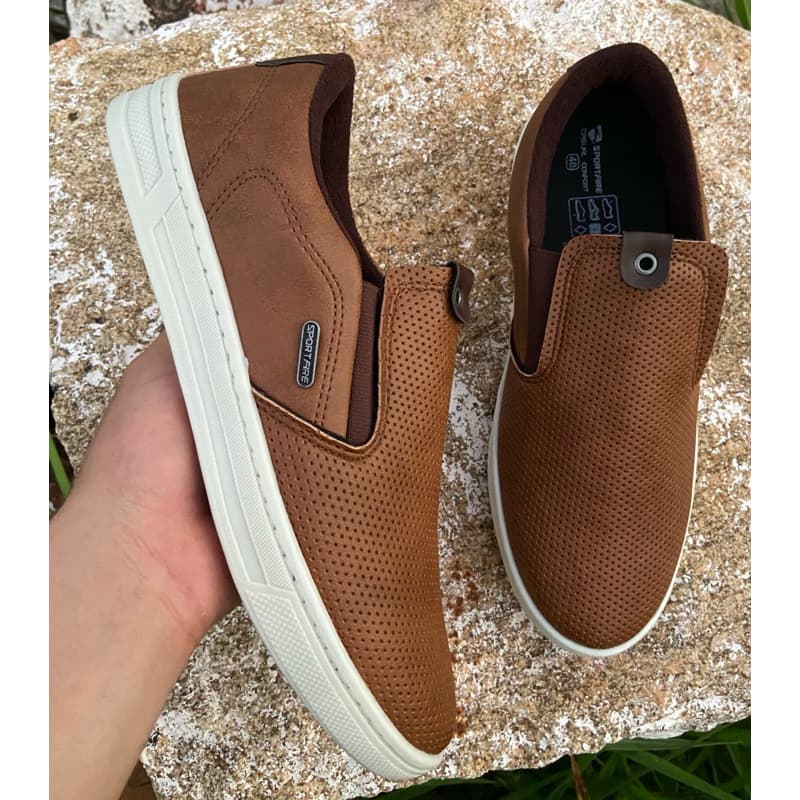 Sapatênis slip on masculino lançamento tenis casual super confortável