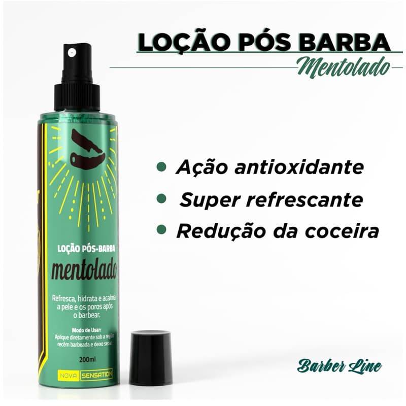 Loção Pos Barba Masculino  Refrescante Anti Estresse Facial