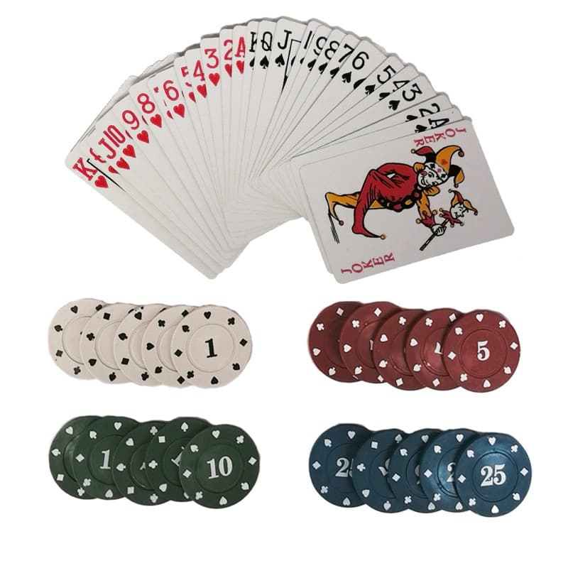 Kit Jogo de Cartas Baralho e Poker