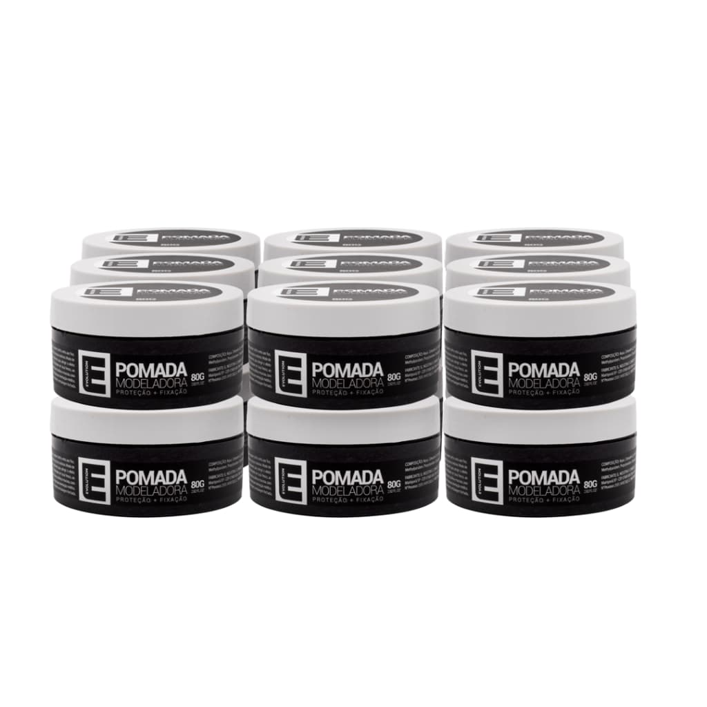 6 UNI PASTA MODELADORA EFEITO BRILHO EVOLUTION BARBER 80GR