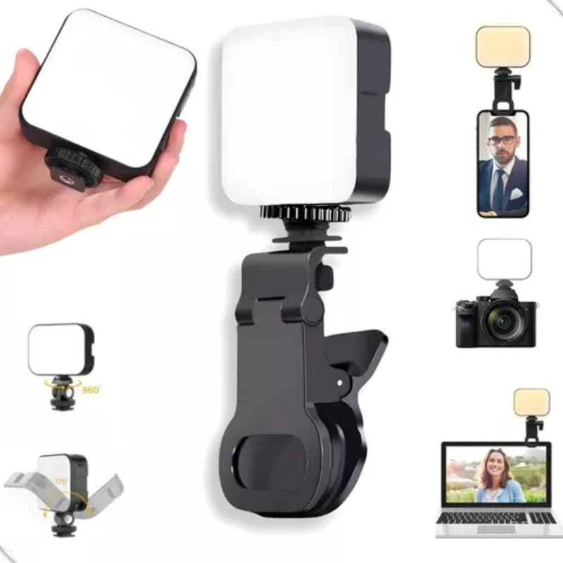 Lâmpada LED Fotográfica Portátil | Iluminação De Preenchimento Ideal Para Gravações Noturnas