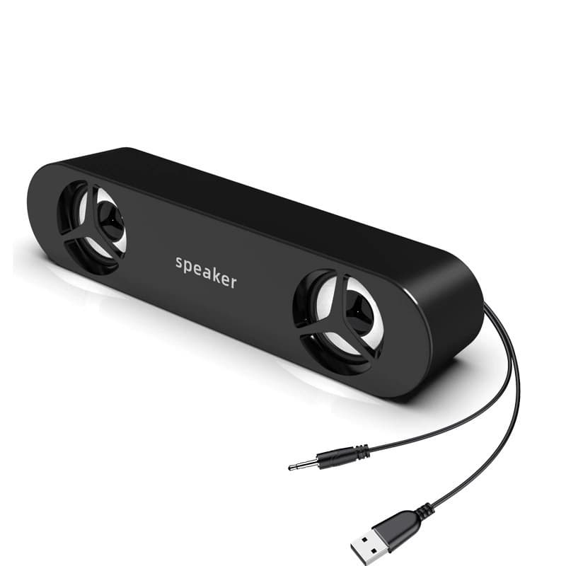Mini Soundbar Caixa De Som Com Fio Potente Smart Tv Pc Notebook USB/P2