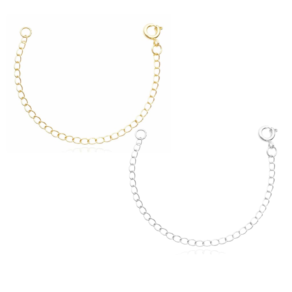 Extensor Alongador de Colar e Pulseira Banhado a Ouro/Prata