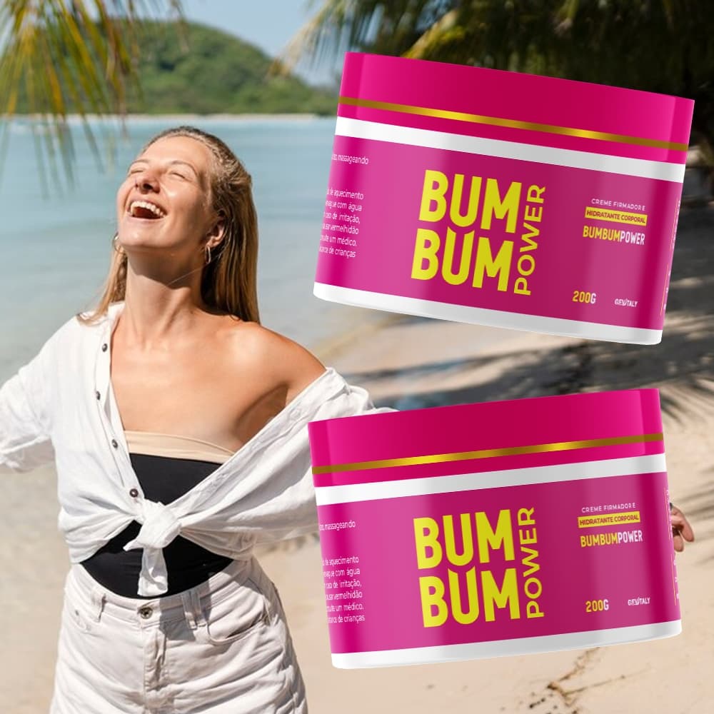 2x Creme Bumbum 200g - Tratamento De Estrias e Celulite Gevitally