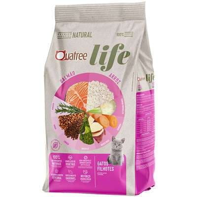 Ração Seca Quatree Life Gatos Filhotes Salmão E Arroz 1kg