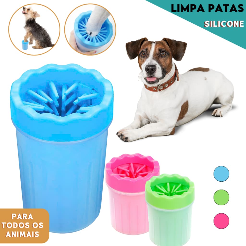 Limpa Patas Para Cães Em Silicone Copo Limpador Banho Lava Pata - CH