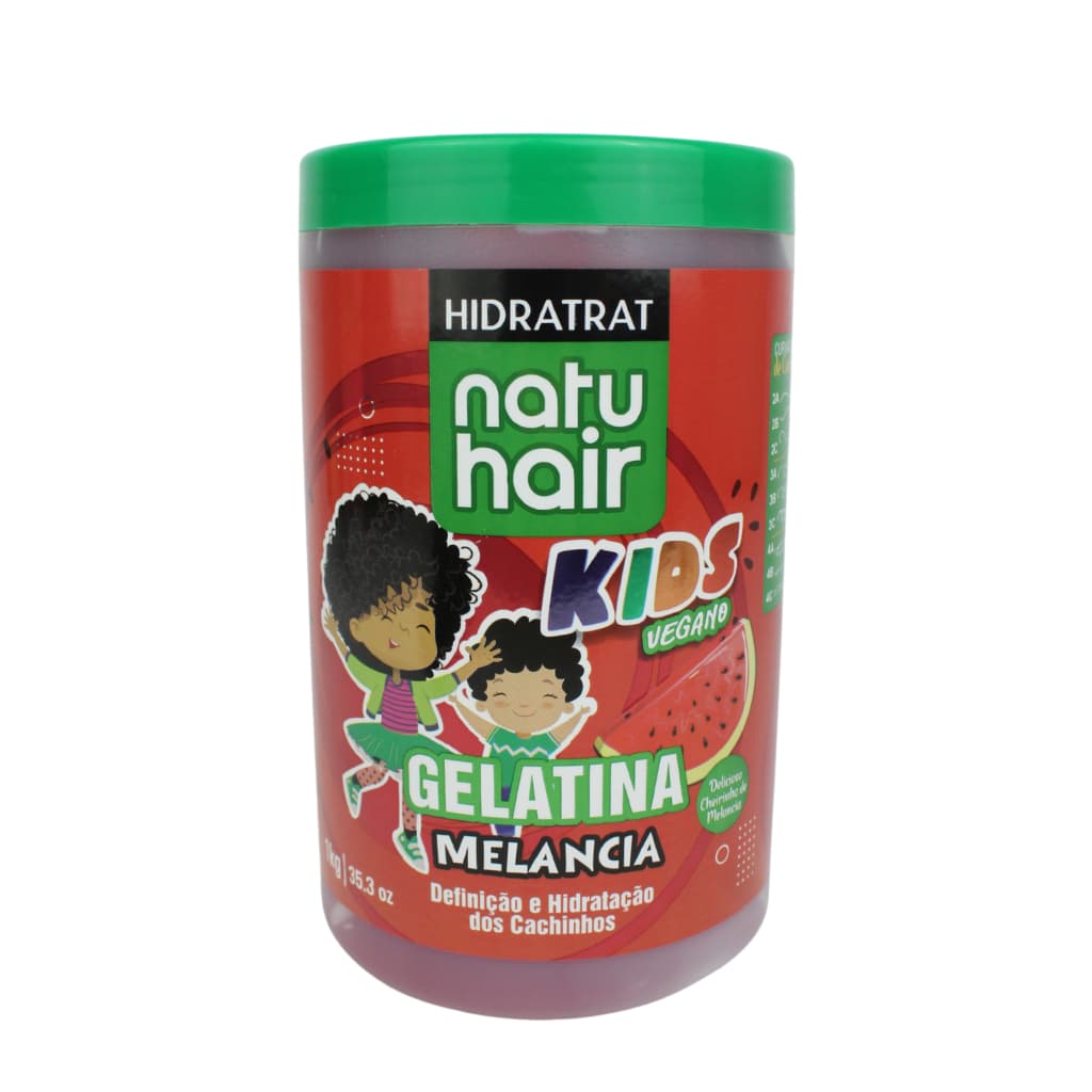 Gelatina Natuhair Hidratrat Melancia - Kids Vegano 1kg