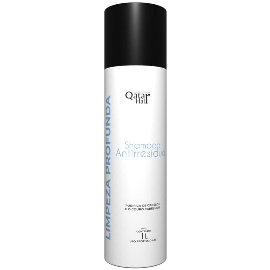 Shampoo Profissional Antirresíduos Qatar Hair 1Litro – Limpeza Profunda e Preparação Capilar