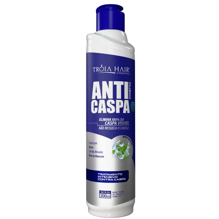 Shampoo Anticaspa Profissional Troia Hair Dermatite Seborreica 300ml Psoríase