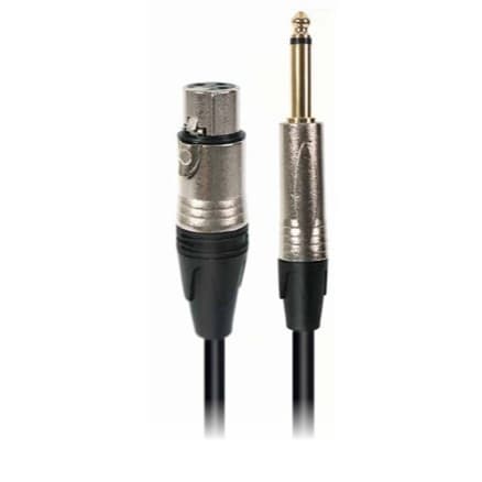 CABO P10 MACHO MONO + XLR FÊMEA PARA MIC PRO SERIES 10 METROS