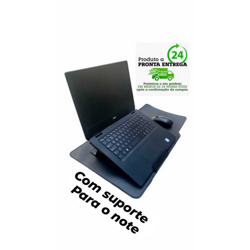 Capa Bolsa Multiuso  Notebook 3 em 1 sendo Capa + Tripé + Mouse Pad