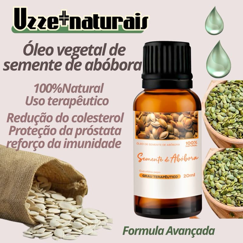Óleo de semente de Abóbora 100%natural