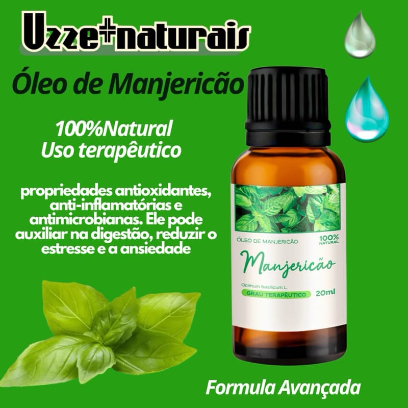 Óleo de Manjericão 100%natural