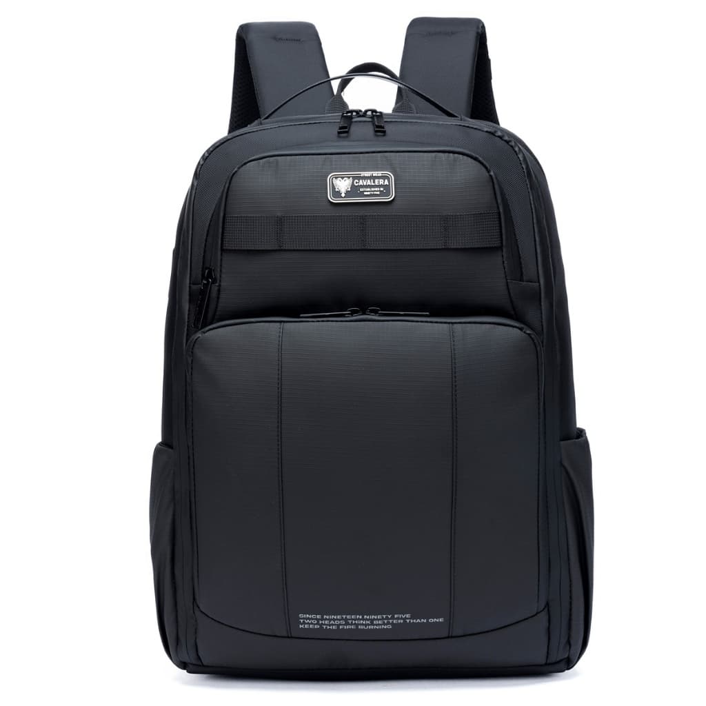 Mochila Masculina Executiva Cavalera Notebook Reforçada Preta