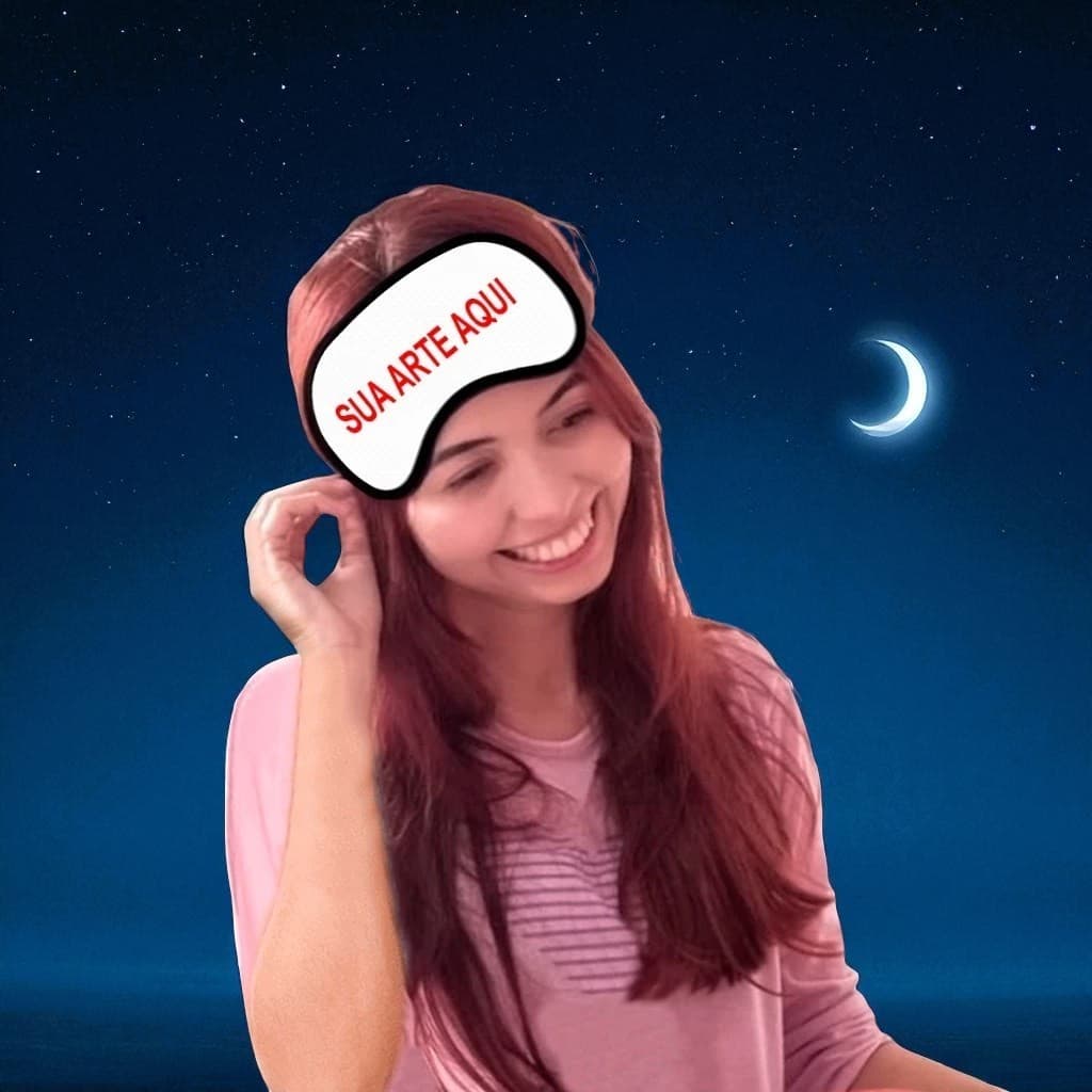 Mascara de Dormir Personalizada Sua estampa aqui