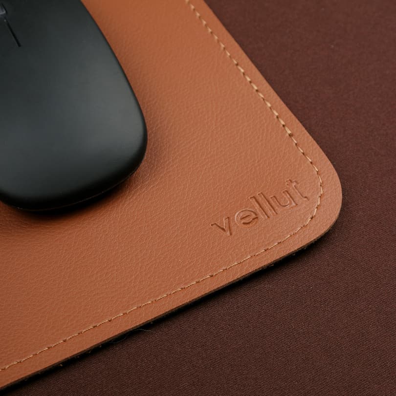 Mouse Pad Premium - Couro Ecológico 20x20