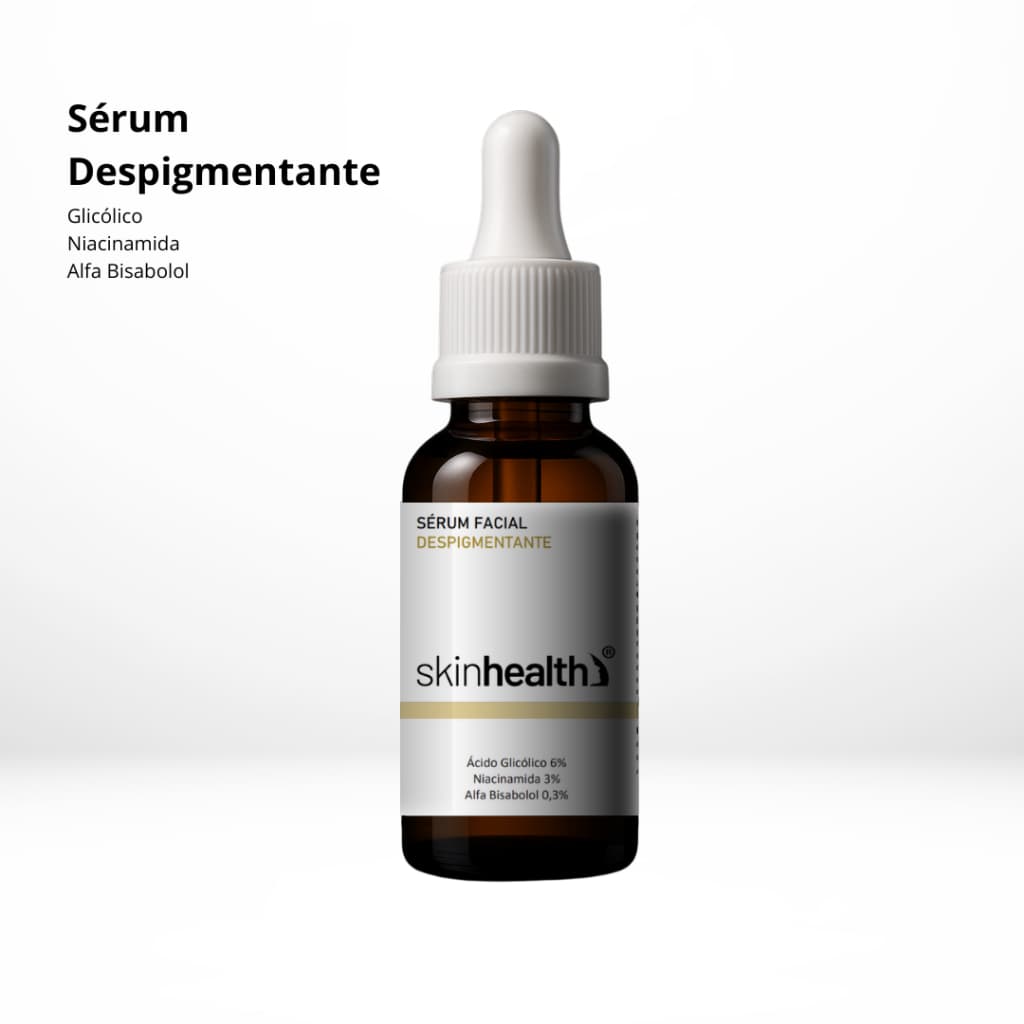 Sérum Despigmentante 30ml -  Ácido Glicólico 6% + Niacinamida 3% + Alfa Bisabolol 0,3%