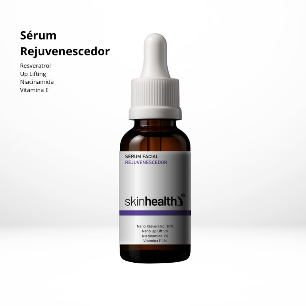 Sérum Rejuvenescedor 4 em 1 30ml -  Niacinamida 2% - Nano Resveratrol  10% -+ Vitamina E