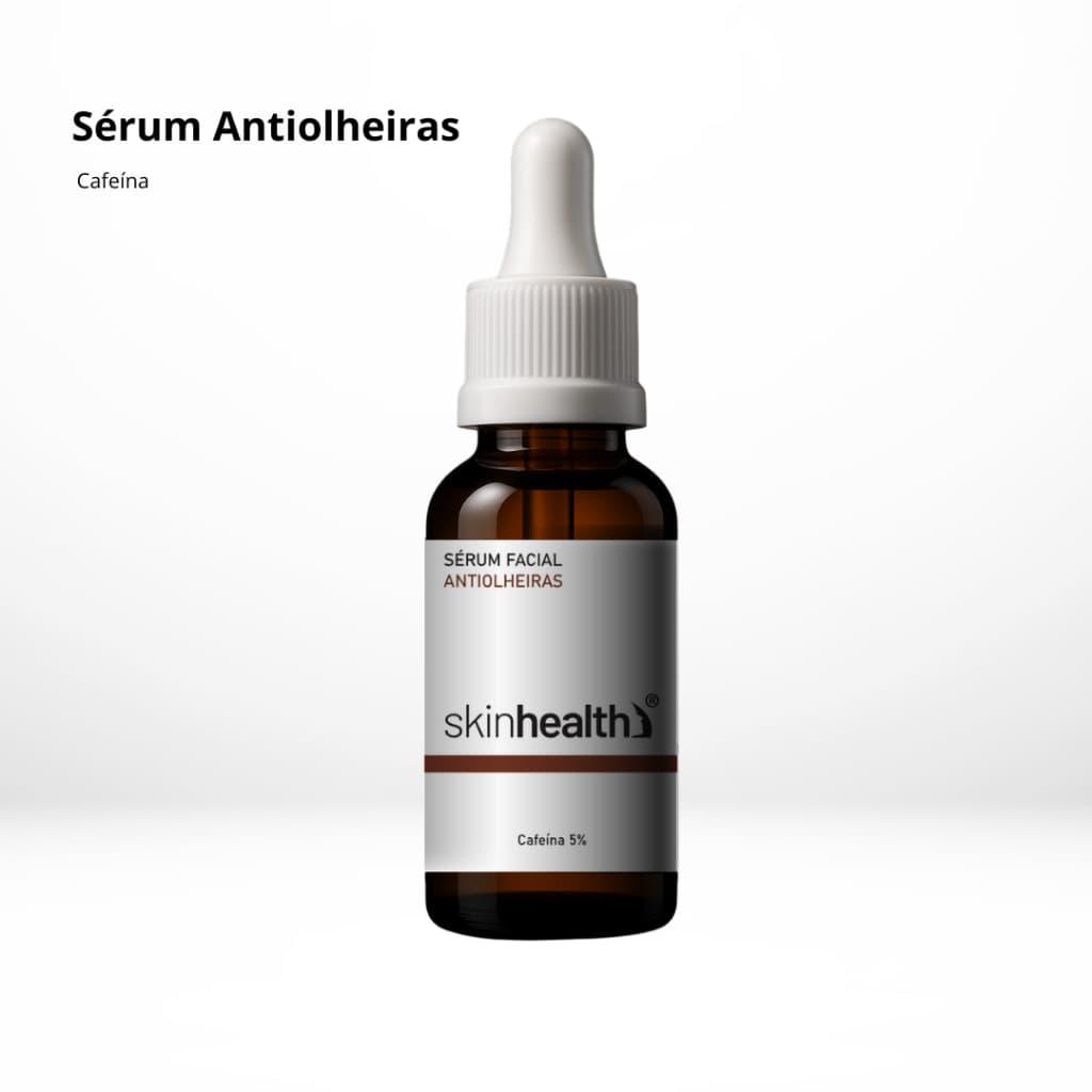 Sérum Antiolheiras 30ml - Concentrado Em 5% Cafeína + Niacinamida + Ácido Lático + Salicílico OI