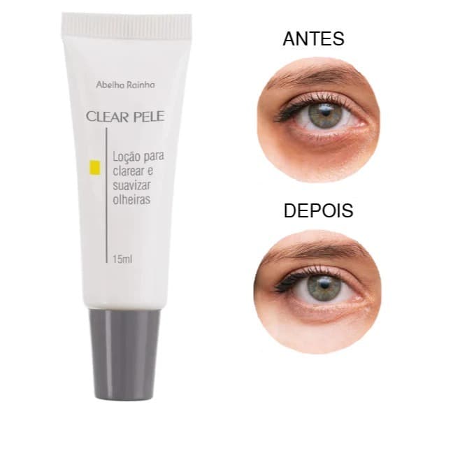 Loção para Clarear e Suavizar Olheiras, Clear Pele Abelha Rainha 15ml
