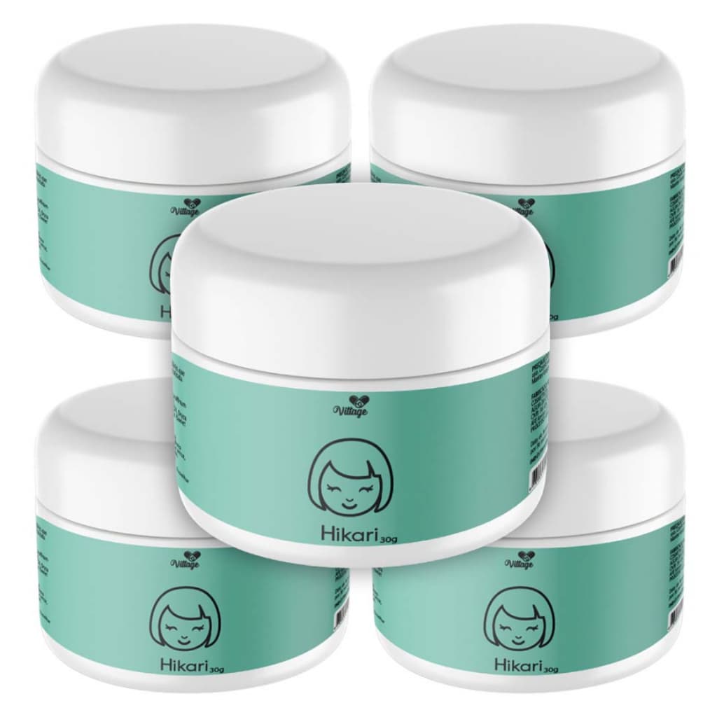Super Kit 5x Hikari Hidratante Facial | Hidratação  | Pele de Porcelana